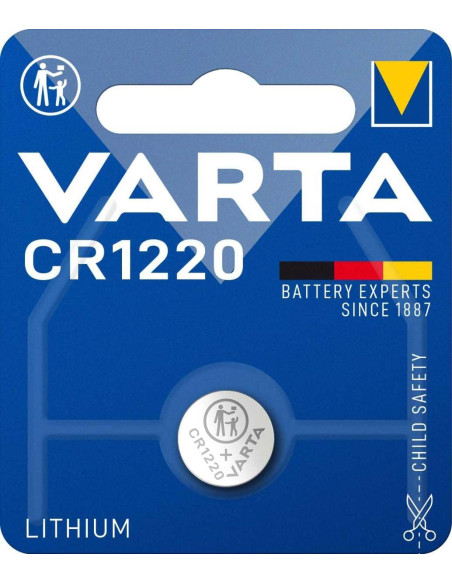 Batteria a bottone Litio CR1220 (blister 1 pz)