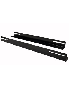 Coppia staffe a L Laterale per Rack 19'' a Muro Prof. 600mm Nero