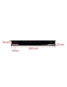 Coppia staffe a L Laterale per Rack 19'' a Muro Prof. 600mm Nero 2