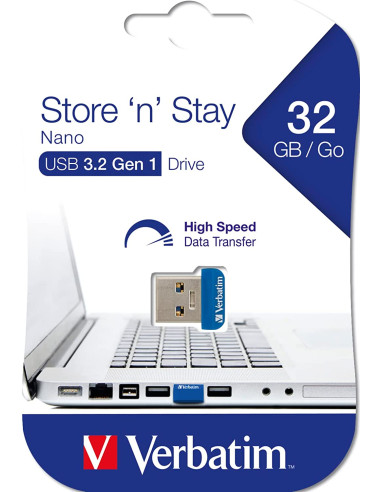NANO Memoria USB 3.2 32GB Blu