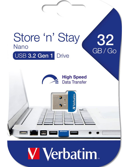 NANO Memoria USB 3.2 32GB Blu