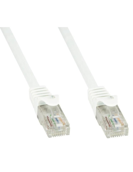 Cavo di rete Patch in CCA Cat.6 Bianco UTP 1m