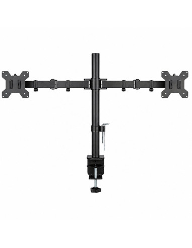 Supporto da Scrivania per 2 Monitor 13-27'' Installazione con Morsetto o Vite Passante
