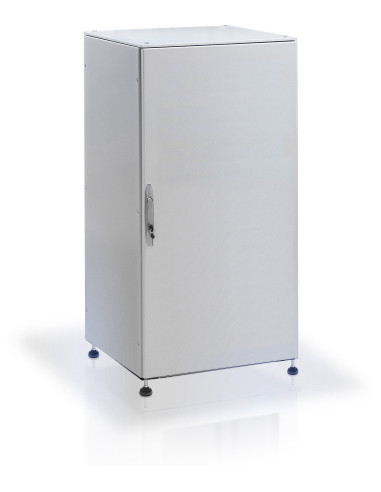 Armadio rack 19'' a pavimento 42U grigio IP55 porta cieca prof. 600 mm