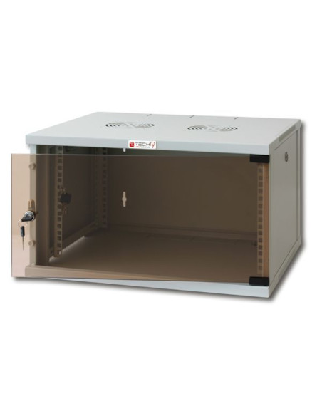 Armadio Rack 19'' a Muro 9U prof. 450 Grigio Assemblato