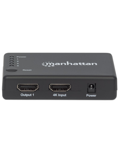 Splitter HDMI 4K UHD 3D con LED 4 vie