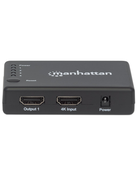 Splitter HDMI 4K UHD 3D con LED 4 vie