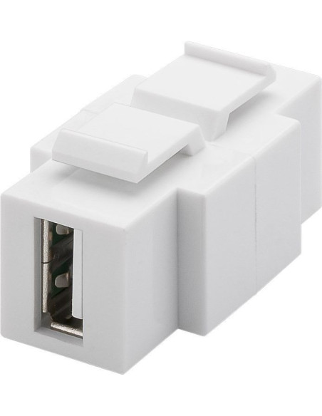 Adattatore Keystone USB2.0 A/B Installabile in Entrambi i Lati