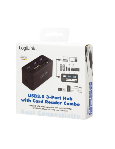 Hub USB 3.2 con lettore di schede di memoria