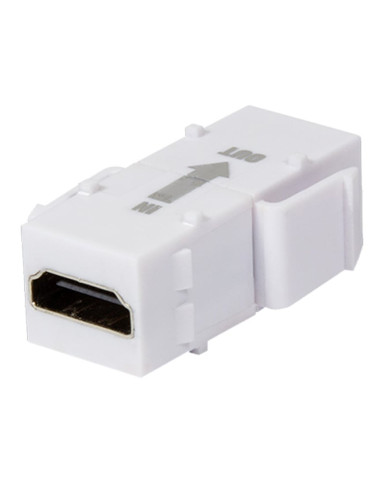 Accoppiatore Keystone HDMI con Ripetitore Bianco