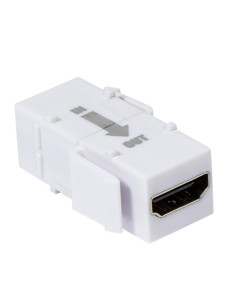 Accoppiatore Keystone HDMI con Ripetitore Bianco 2
