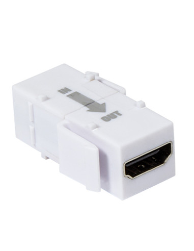 Accoppiatore Keystone HDMI con Ripetitore Bianco