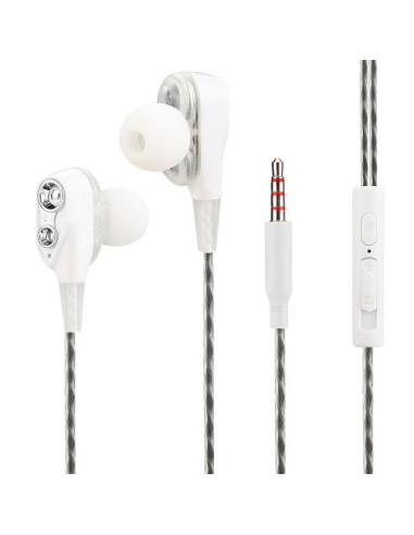 Auricolari Stereo In Ear Duett con Microfono e Telecomando Bianco