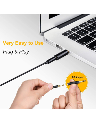 Microfono Lavalier Condensatore Omnidirezionale 3.5mm Adattatore PC