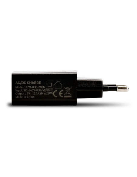 Caricatore Alimentatore USB-A da Muro 5V 2.4A per Smartphone o Tablet