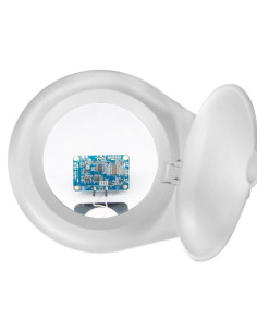 Lampada LED con Lente d'ingrandimento a 5 Diottrie Attacco a Morsetto 2