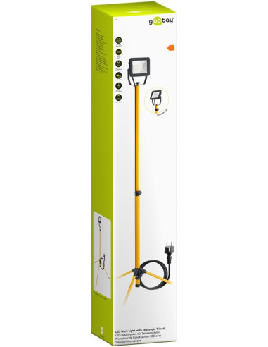 Faretto da Costruzione a LED con Treppiede Telescopico 30W