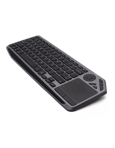 Tastiera Wireless Dual Mode Bluetooth & 2.4G per Smart TV Retroilluminata con Touchpad