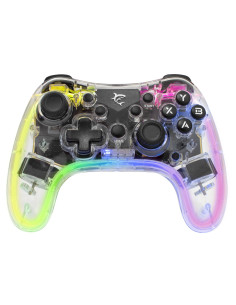 Joypad Controller di Gioco con Retroilluminazione LED e Doppia Vibrazione USB-C&trade e Bluetooth