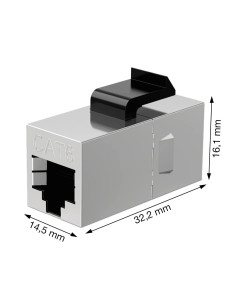 Accoppiatore di Rete Cat.6 F/F Schermato FTP 2
