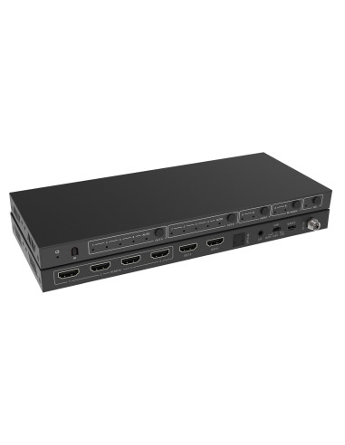 Matrix Switch HDMI 2.0 4x2 18Gbps 4k@60Hz con estrattore audio