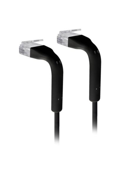 Cavo Slim Patch di Rete Pieghevole in Rame Cat.6A U/UTP 2m Nero
