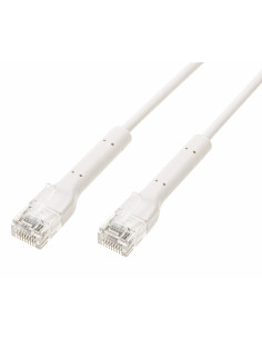 Cavo Slim Patch di Rete Pieghevole in Rame Cat.6A U/UTP 5m Bianco