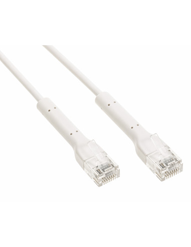 Cavo Slim Patch di Rete Pieghevole in Rame Cat.6A U/UTP 5m Bianco