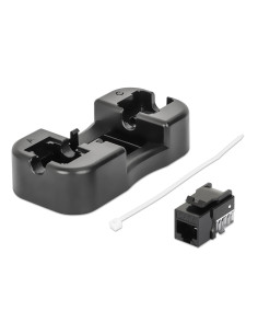 Frutto Keystone Slim Cat.6 per Cavo Rigido con Supporto Punch-Down 25 pz Nero 2