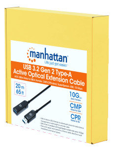 Cavo Ottico Attivo USB 3.2 Gen 2 SuperSpeed+ Active Optical Cable USB A M/F 20m 2