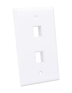 Placca Porta Frutti 2 Posti Mod.503 Bianco 2