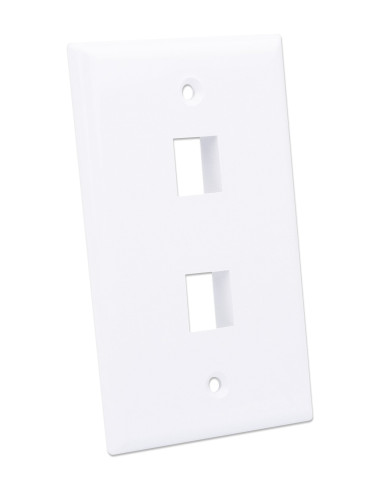 Placca Porta Frutti 2 Posti Mod.503 Bianco