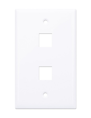 Placca Porta Frutti 2 Posti Mod.503 Bianco