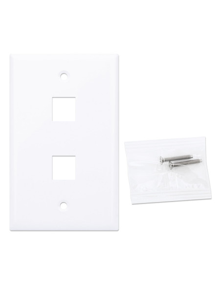 Placca Porta Frutti 2 Posti Mod.503 Bianco