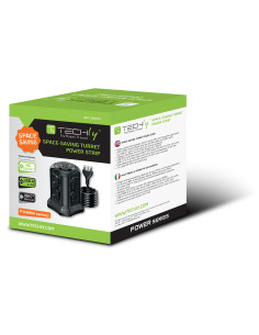 Multipresa da Tavolo a Torretta Salvaspazio 8 Posti Italiana Bipasso / Schuko 2 USB-A e 2 USB-C&trade 2