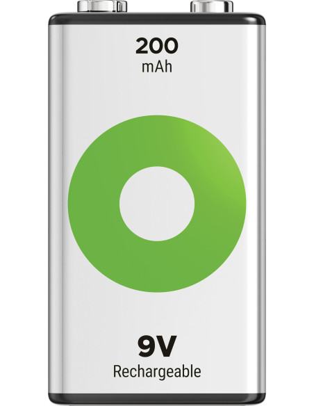 Blister 1 Batteria Ricaricabile 9V 200 mAh GP ReCyko