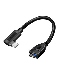 Cavo USB 3.2 Gen2 OTG USB-C&trade Maschio Angolato a USB-A Femmina 0