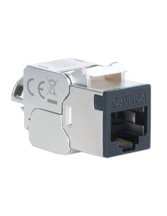 Frutto Keystone RJ45 Cat.6A 10G Slim STP Toolless Nero 2