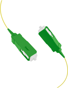 Pigtail Fibra Ottica Monomodale OS2 SC/APC G657A2 2m Giallo 2