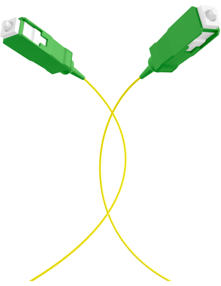Pigtail Fibra Ottica Monomodale OS2 SC/APC G657A2 2m Giallo
