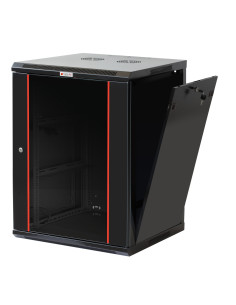 Armadio Rack 19'' a muro 15 unit&agrave sezione unica prof. 450 mm Nero