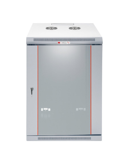 Armadio Rack 19'' a muro 15 unit&agrave sezione unica prof. 600 mm Grigio