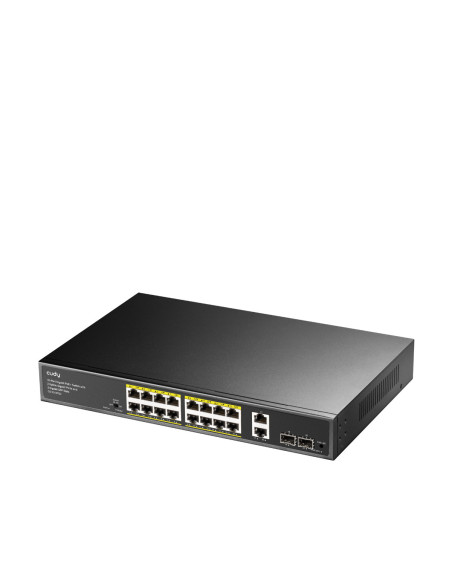 Switch Gigabit PoE+ 16 Porte con 2 Uplink GBE e 2 Gigabit SFP
