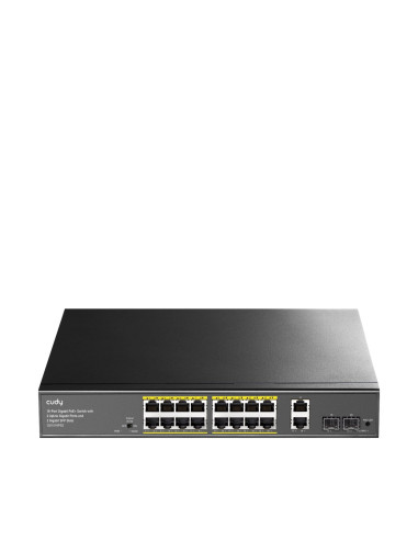 Switch Gigabit PoE+ 16 Porte con 2 Uplink GBE e 2 Gigabit SFP
