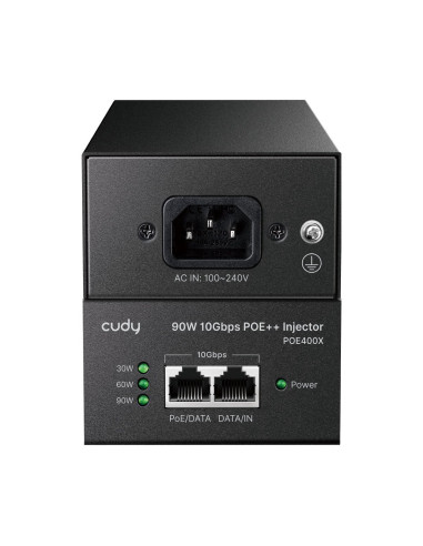 Iniettore Gigabit PoE/PoE+/PoE++ da 90W 10G fino a 90 m