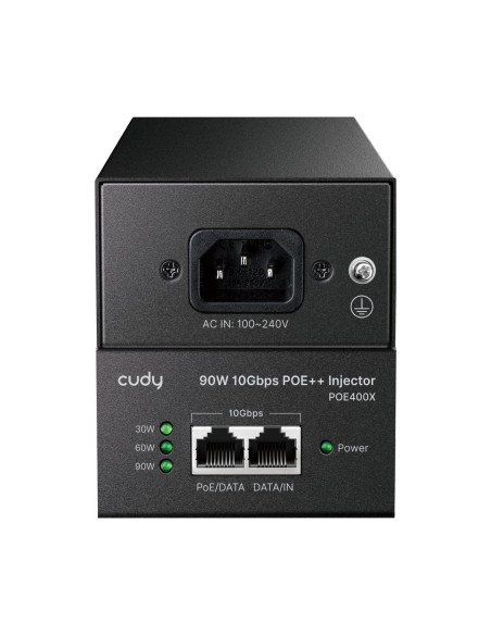 Iniettore Gigabit PoE/PoE+/PoE++ da 90W 10G fino a 90 m