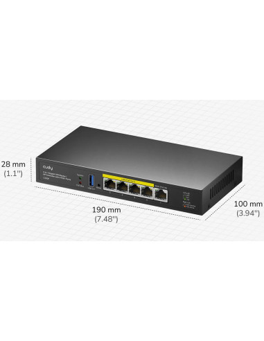 Router 2in1 SMB VPN / AP Controller con 4 Porte PoE+