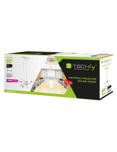 Supporto Universale a Soffitto per Proiettori Estensione 735-1135 mm Bianco 2