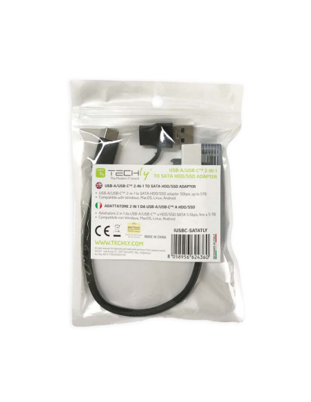Adattatore USB-C&trade USB-A 2 in 1 a SATA 2.5''
