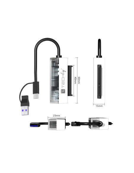Adattatore USB-C&trade USB-A 2 in 1 a SATA 2.5''